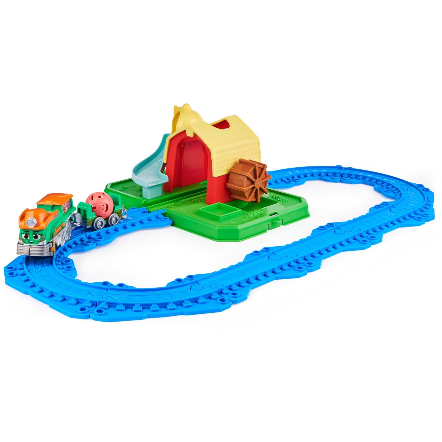 Spin Master Mighty Express Farmbahnhof Spielset mit Farm-Frieda, Spielfahrzeug