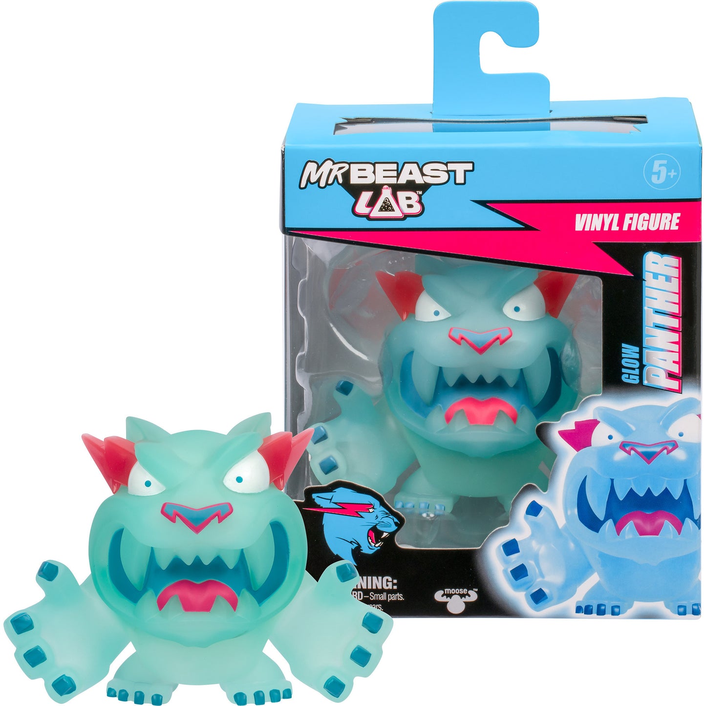 MrBeast Lab Vinyl-Figuren - Glow Panther, Spielfigur