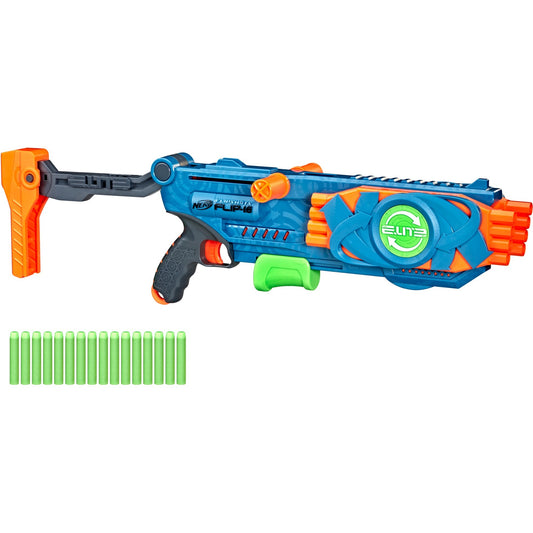 Hasbro Nerf Elite 2.0 Flipshots Flip-16, Nerf Gun (blaugrau/orange)