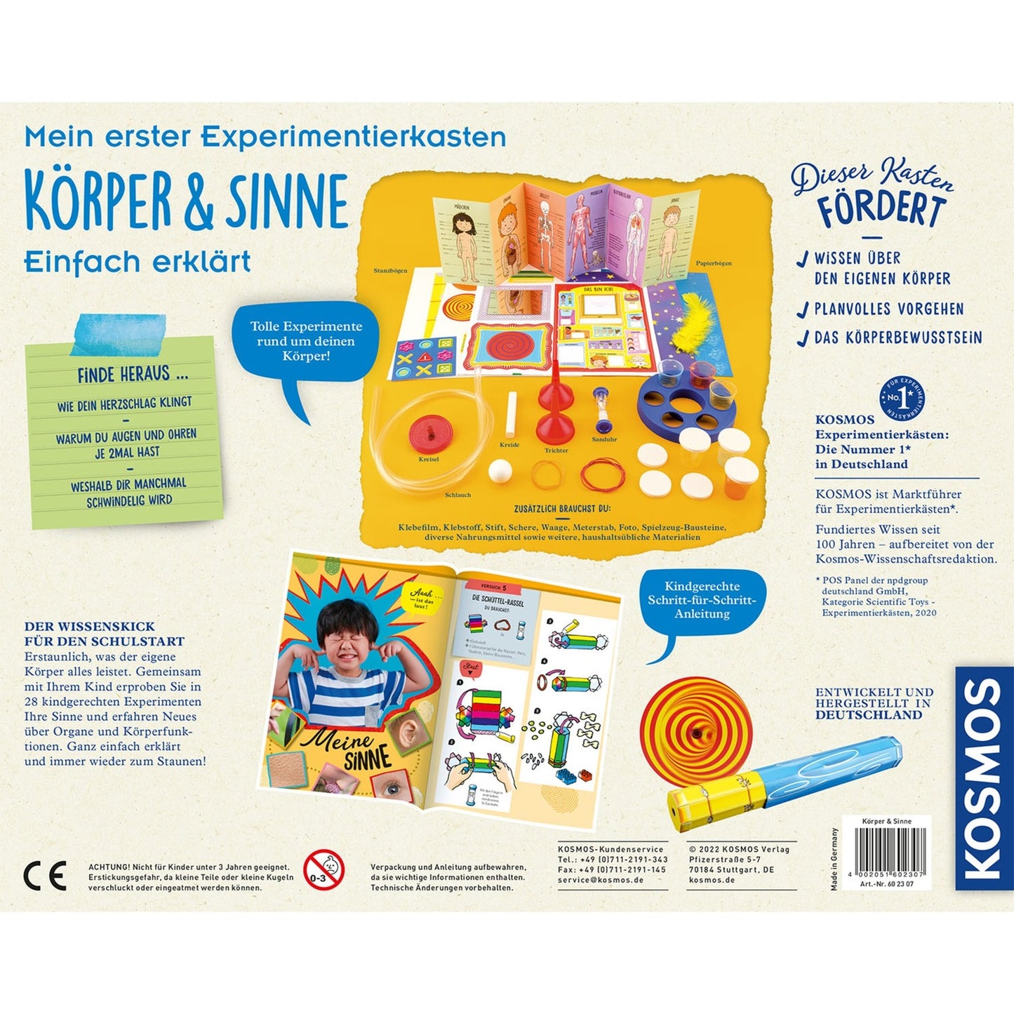 Kosmos Mein erster Experimentierkasten - Körper & Sinne