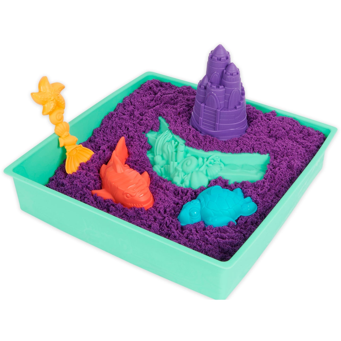 Spin Master Kinetic Sand - Sandbox Set lila, Spielsand