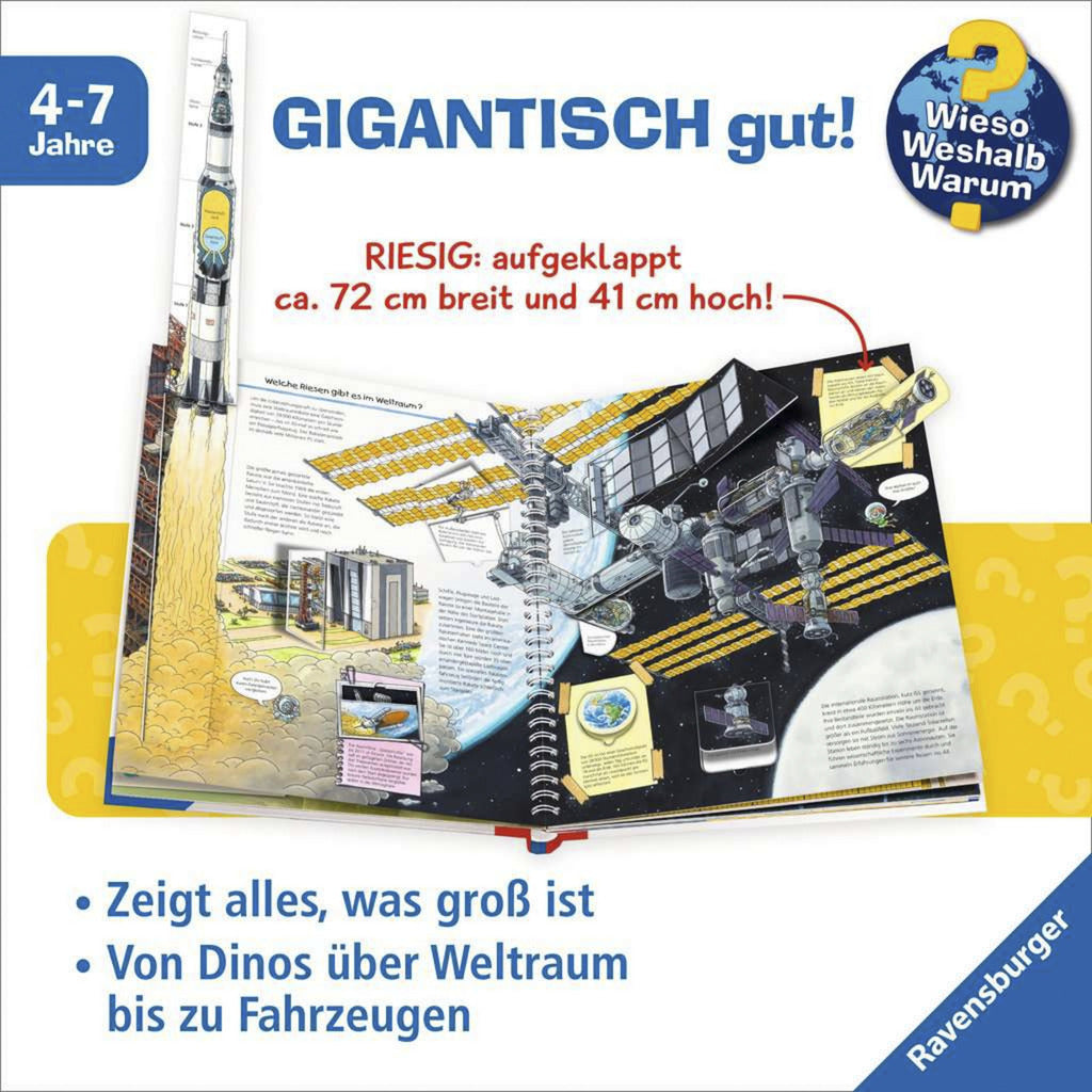 Wieso? Weshalb? Warum? - Gross, grösser, am grössten (Riesenbuch), Lernbuch