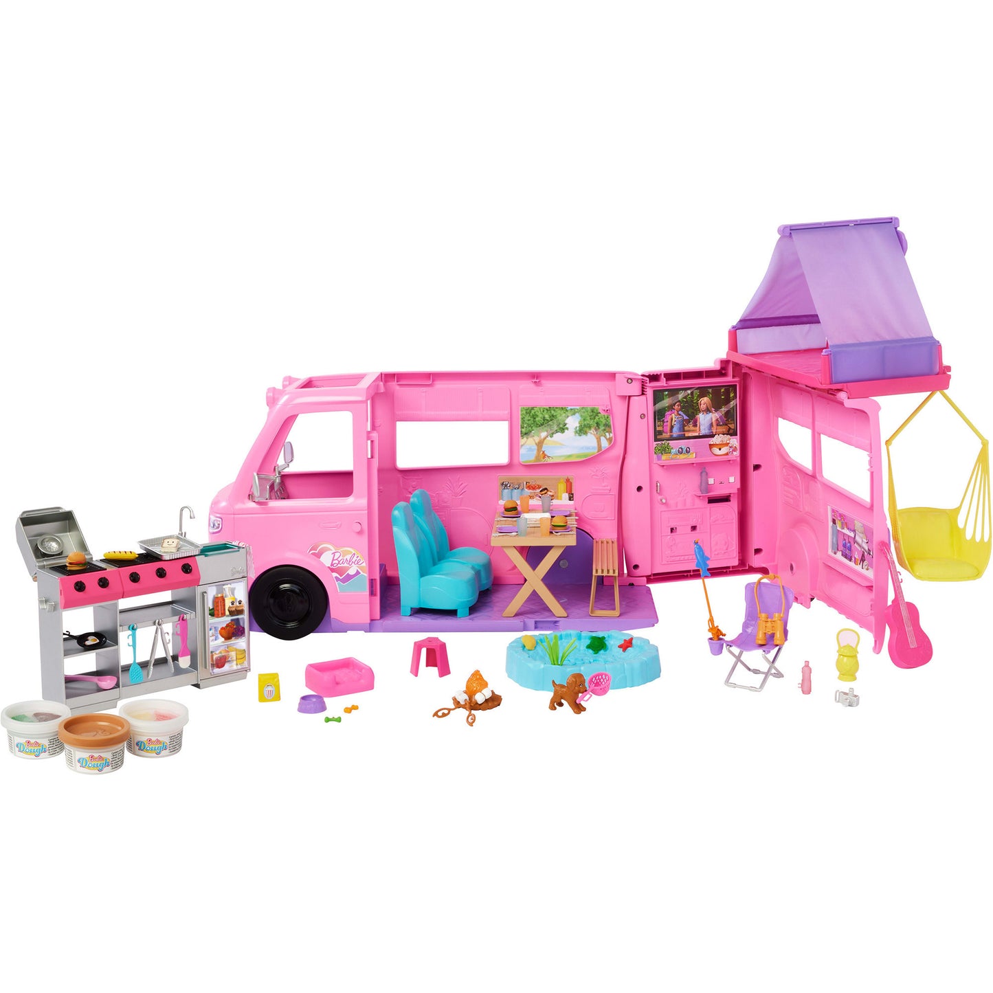 Barbie Super Abenteuer-Camper Spielset, Spielfahrzeug