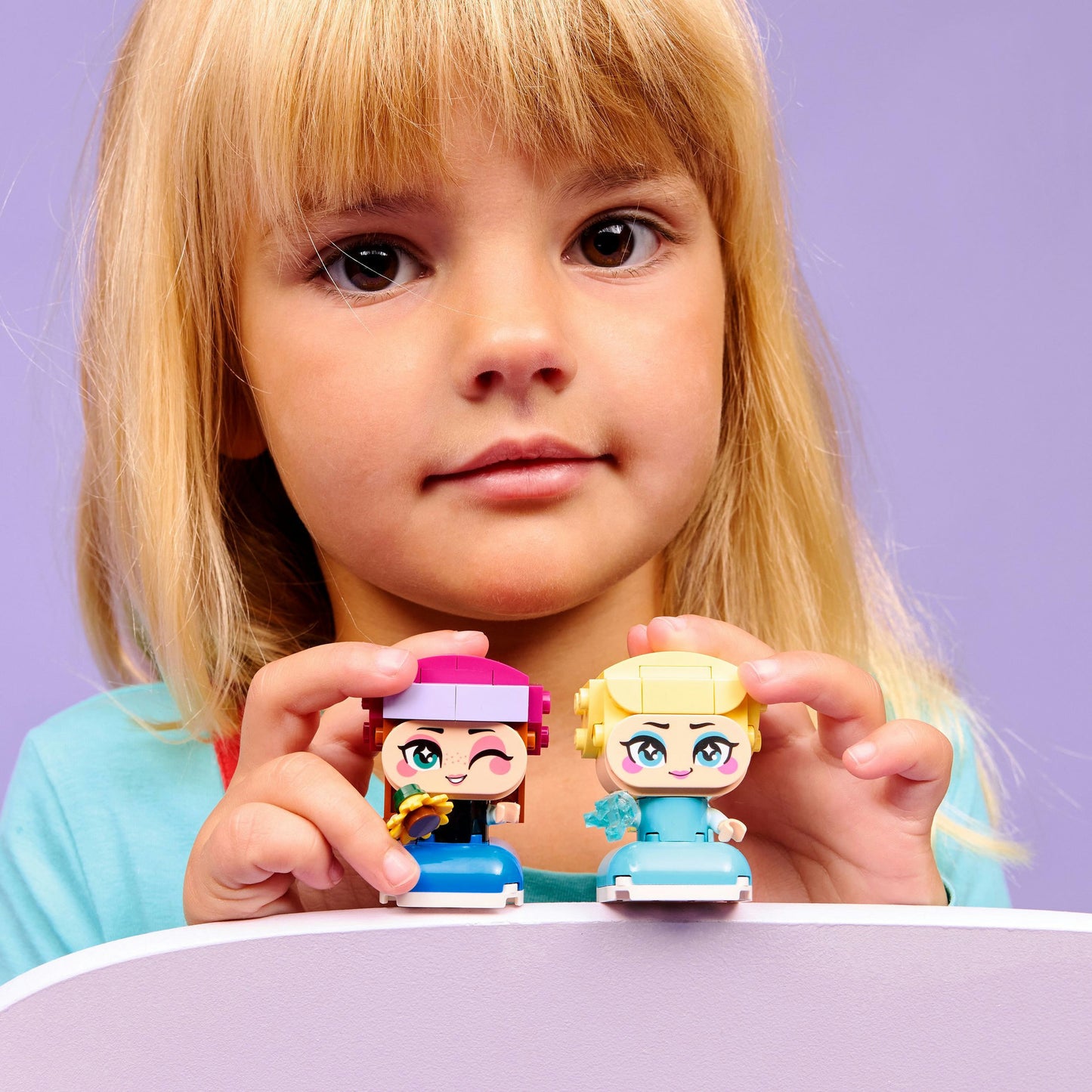 43284 Disney Princess Die Mini-Prinzessinnen Anna und Elsa, Konstruktionsspielzeug