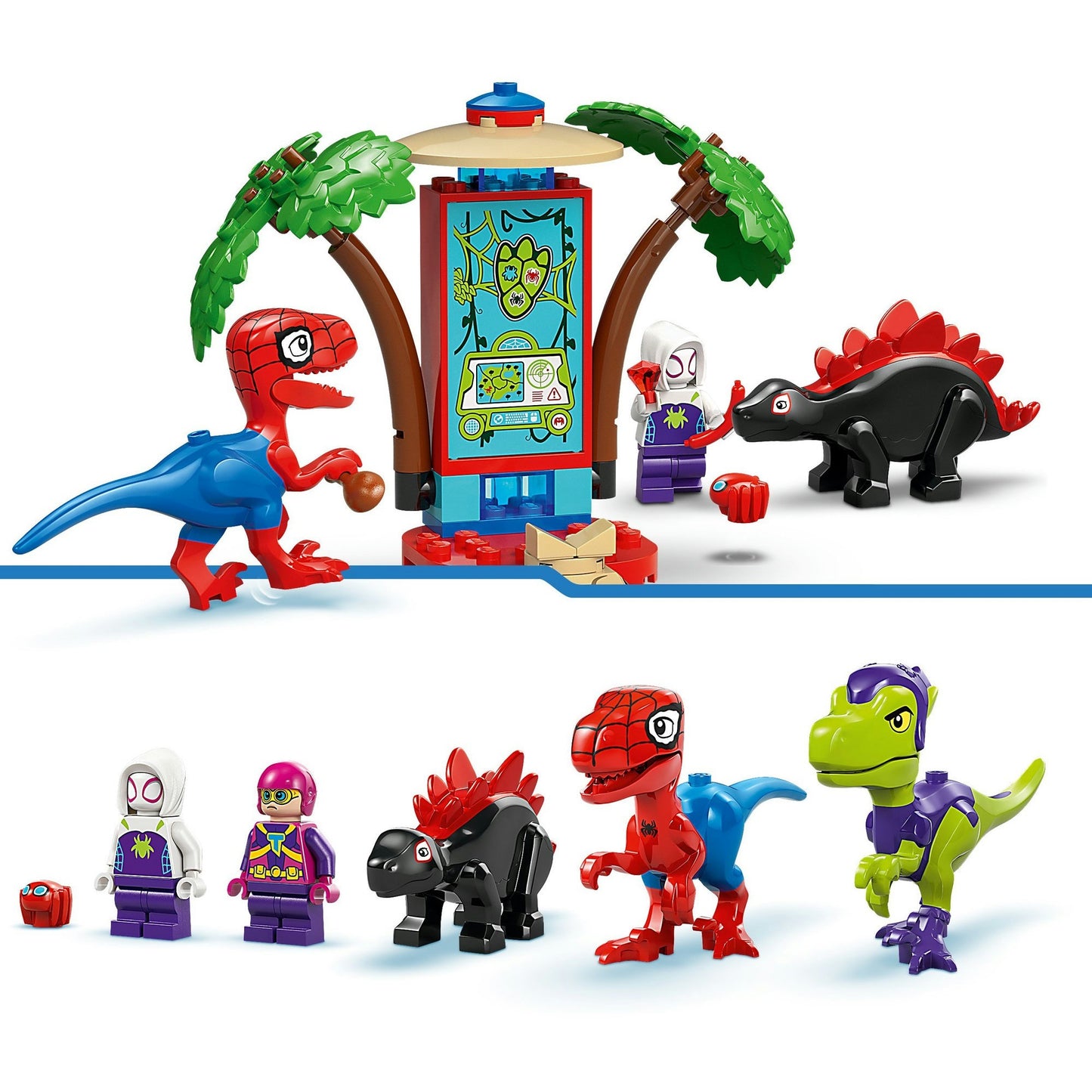 11200 Marvel Spidey und seine Super-Freunde Showdown am Baumhaus: Spidey-Rex vs. Gobby-Raptor, Konstruktionsspielzeug