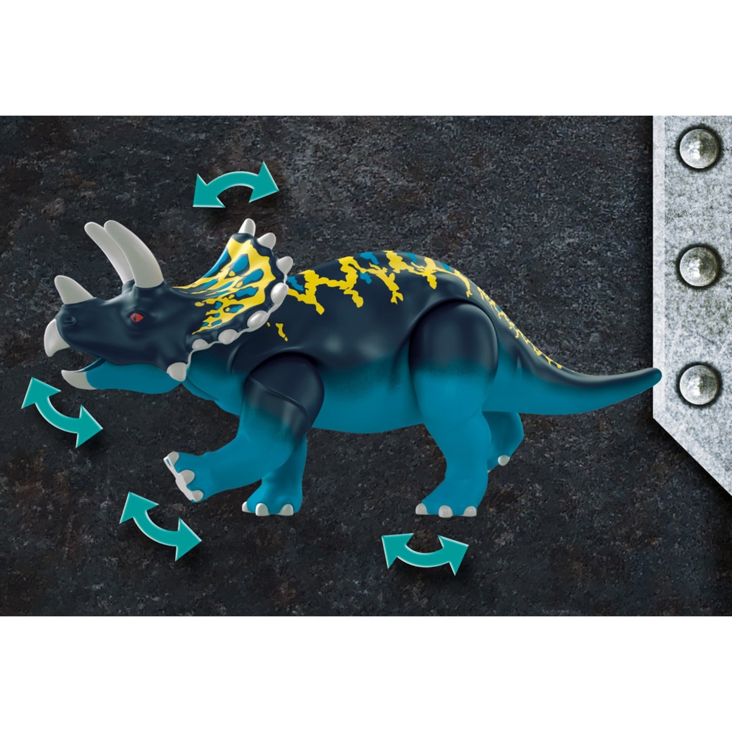 PLAYMOBIL 70627 Dino Rise Triceratops: Randale um die legendären Steine, Konstruktionsspielzeug