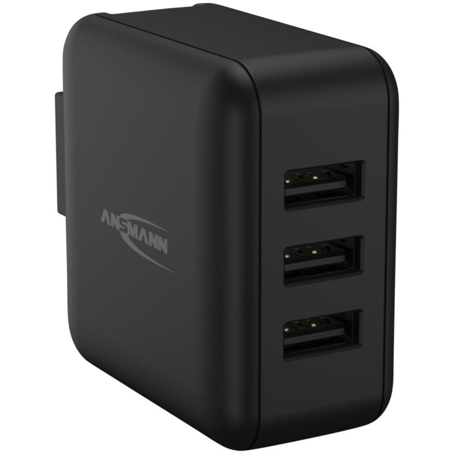 Ansmann USB-Ladegerät Travel Charger TC315 (schwarz, 3x USB-A, 15 Watt)