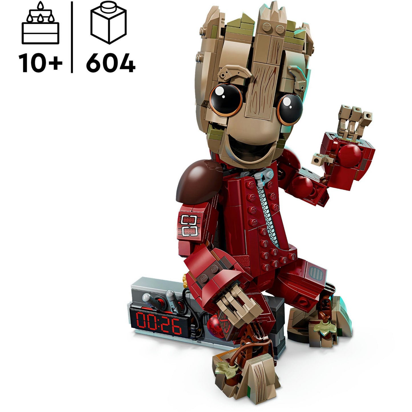 76341 Marvel Super Heroes Groot im Ravager-Outfit, Konstruktionsspielzeug