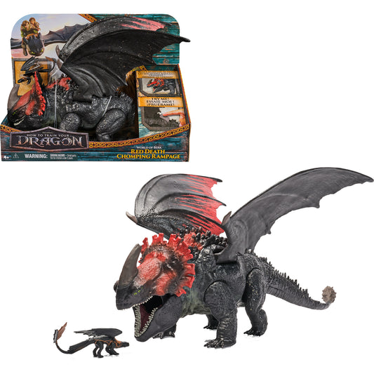 Drachenzähmen leicht gemacht - Roter Tod-Drachenfigur & Mini Ohnezahn, Spielfigur