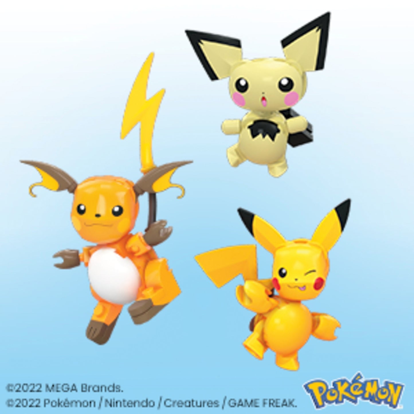 Mattel MEGA Pokémon Pikachu Evolution Set, Konstruktionsspielzeug