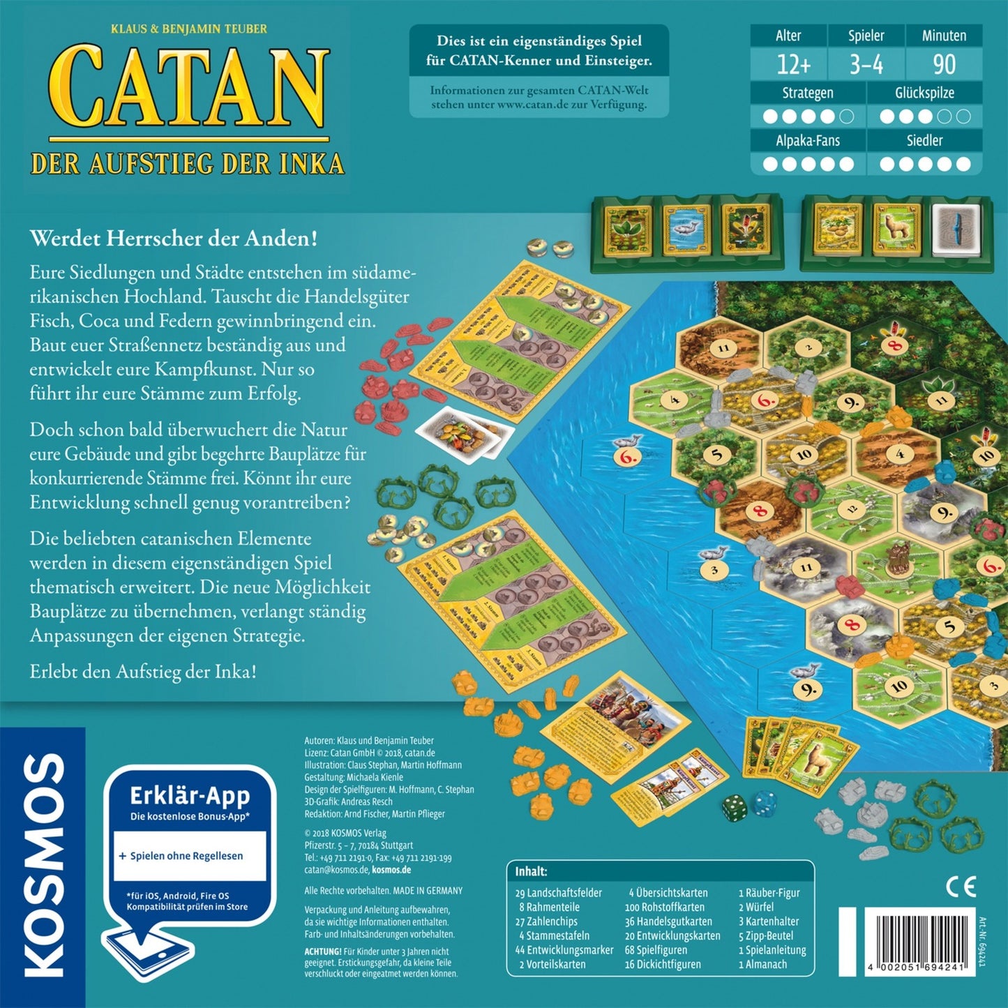 KOSMOS CATAN - Der Aufstieg der Inka, Brettspiel