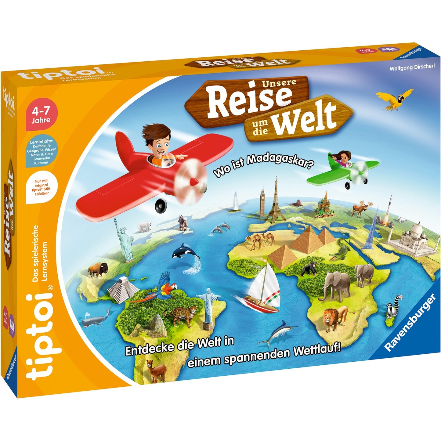 Ravensburger tiptoi Unsere Reise um die Welt, Brettspiel