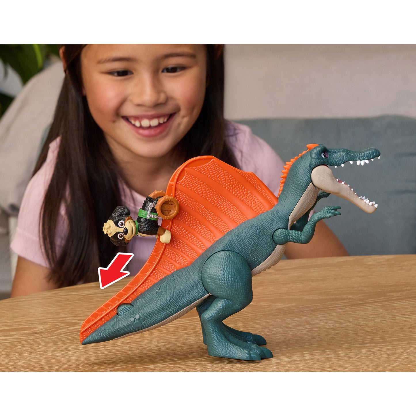 Paw Patrol: Der Dino Film - Rise & Roll Dino Set, Spielfigur