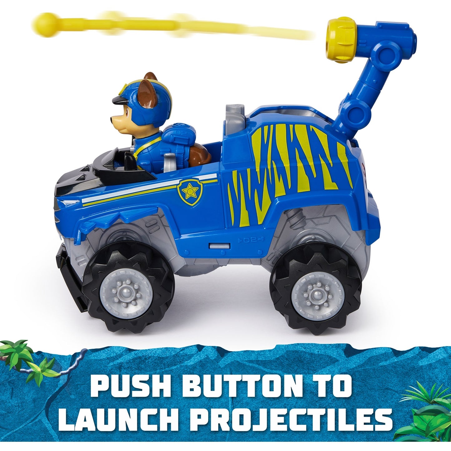 Spin Master Paw Patrol Jungle Pups - Tiger-Fahrzeug mit Chase-Figur, Spielfahrzeug