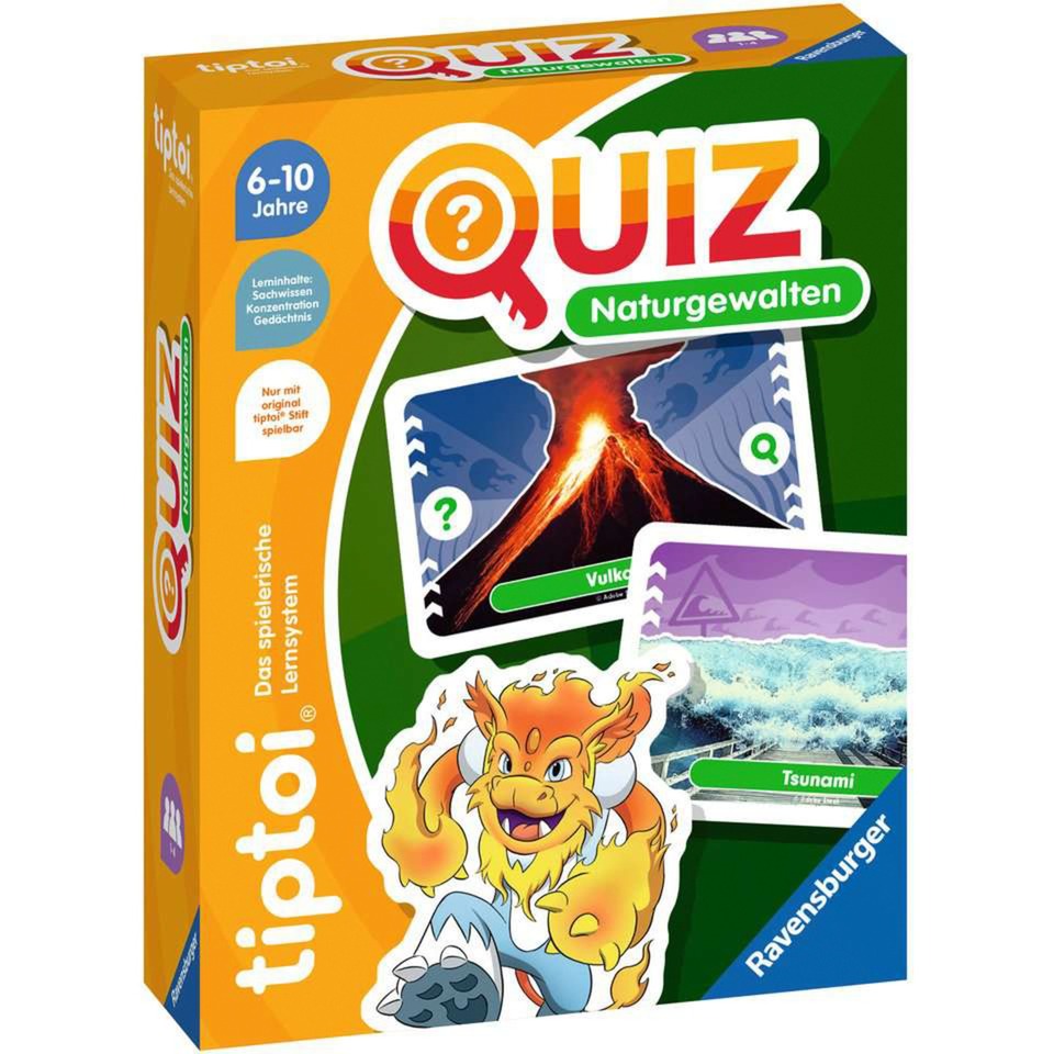 Ravensburger tiptoi Quiz Naturgewalten, Quizspiel