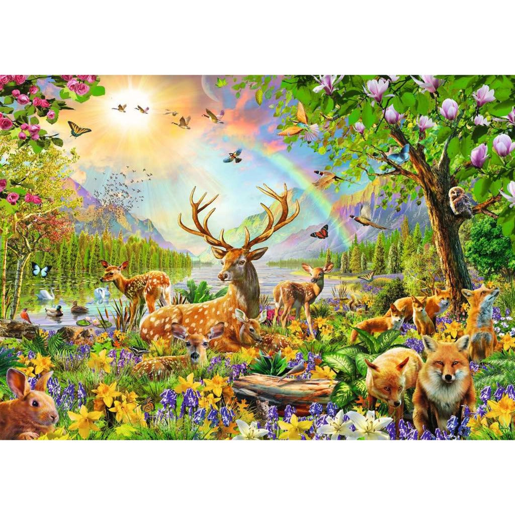 Ravensburger Kinderpuzzle Anmutige Hirschfamilie (200 Teile)