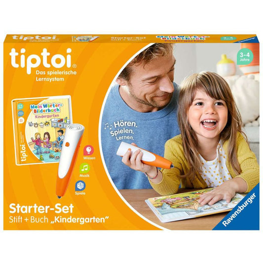 Ravensburger tiptoi Starter-Set: Mein Wörter-Bilderbuch Kindergarten (Stift und Bilderbuch)