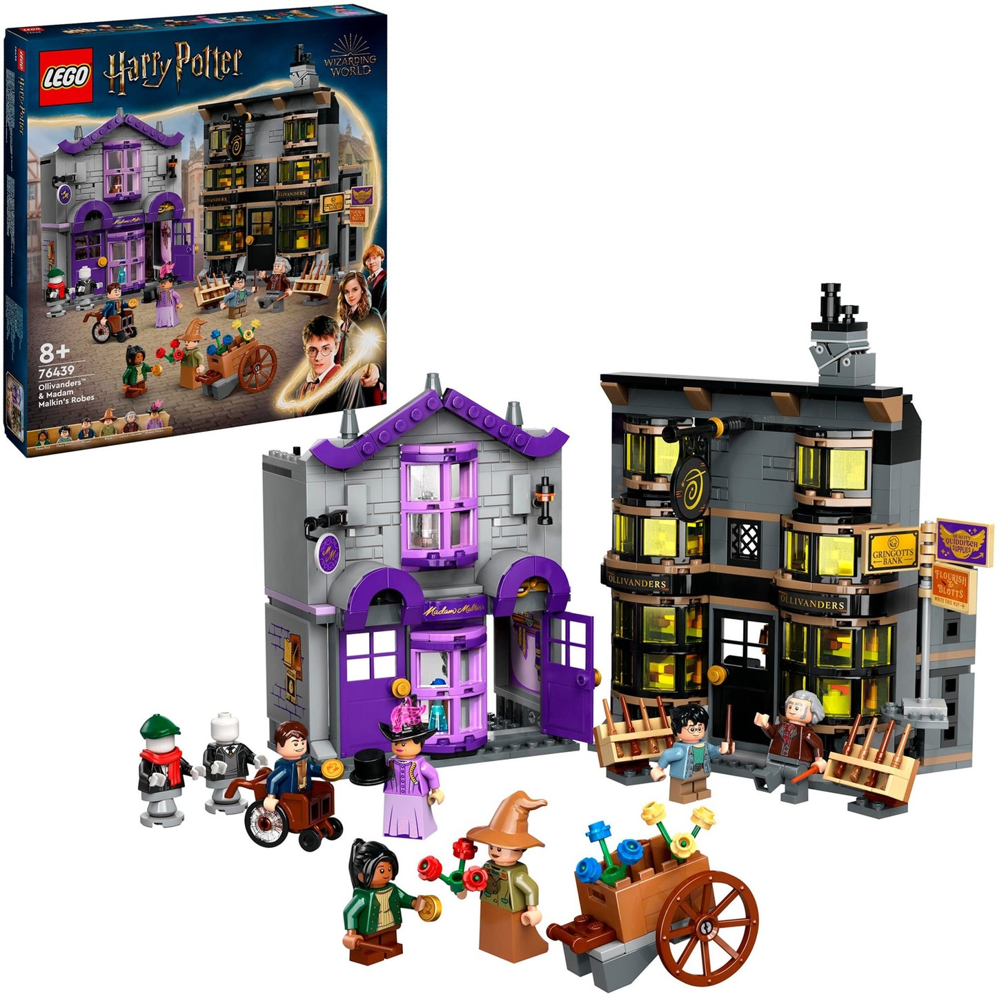 LEGO 76439 Harry Potter Ollivanders & Madam Malkins Anzüge, Konstruktionsspielzeug