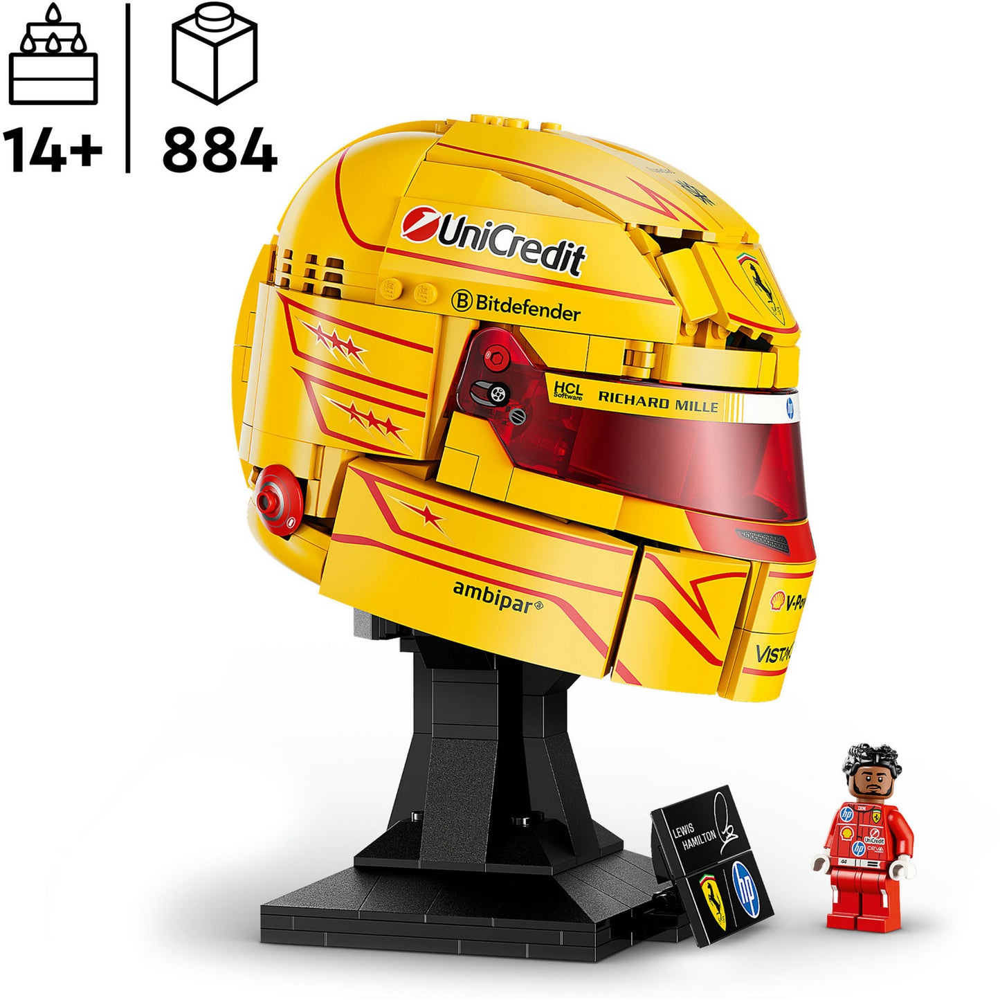 43022 Editions Scuderia Ferrari HP Lewis Hamilton Helm, Konstruktionsspielzeug