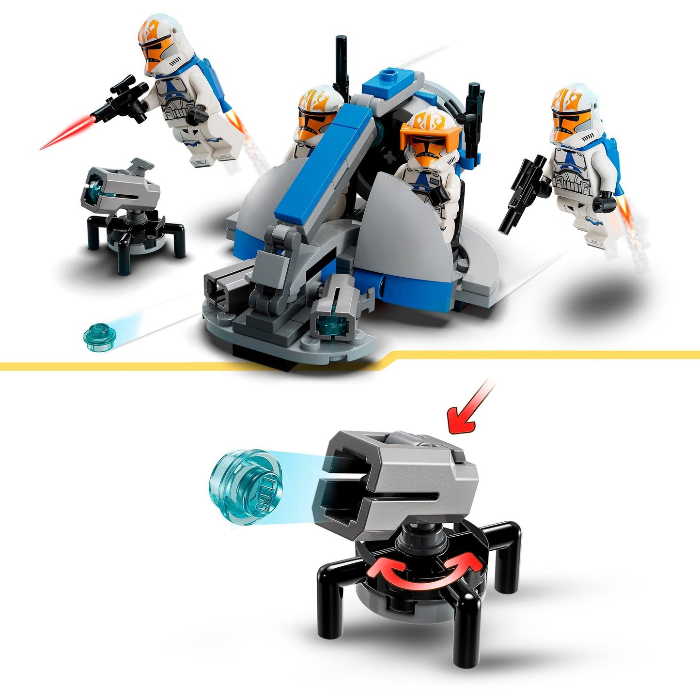 LEGO 75359 Star Wars Ahsokas Clone Trooper der 332. Kompanie - Battle Pack, Konstruktionsspielzeug