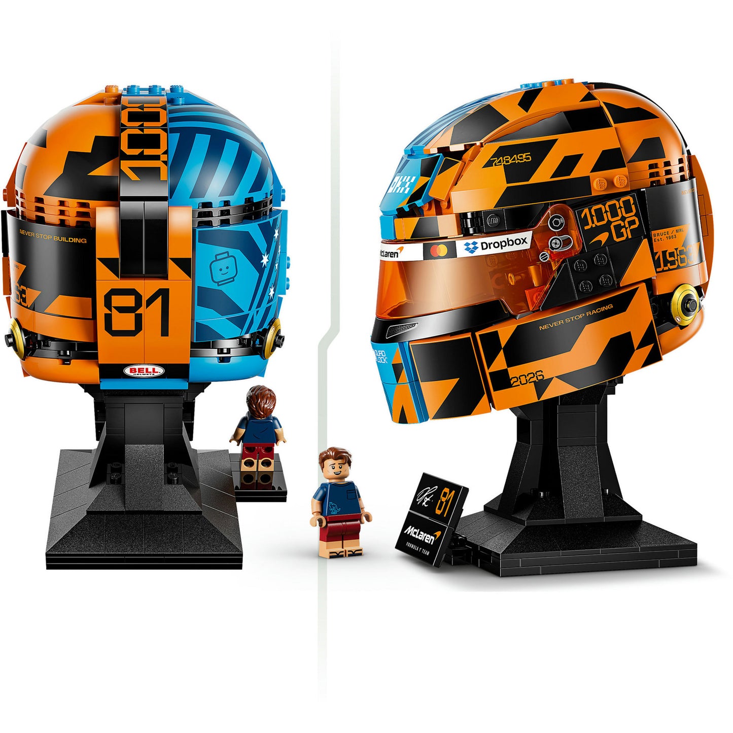 43017 Editions McLaren Mastercard F1 Team Oscar Piastri Helm, Konstruktionsspielzeug