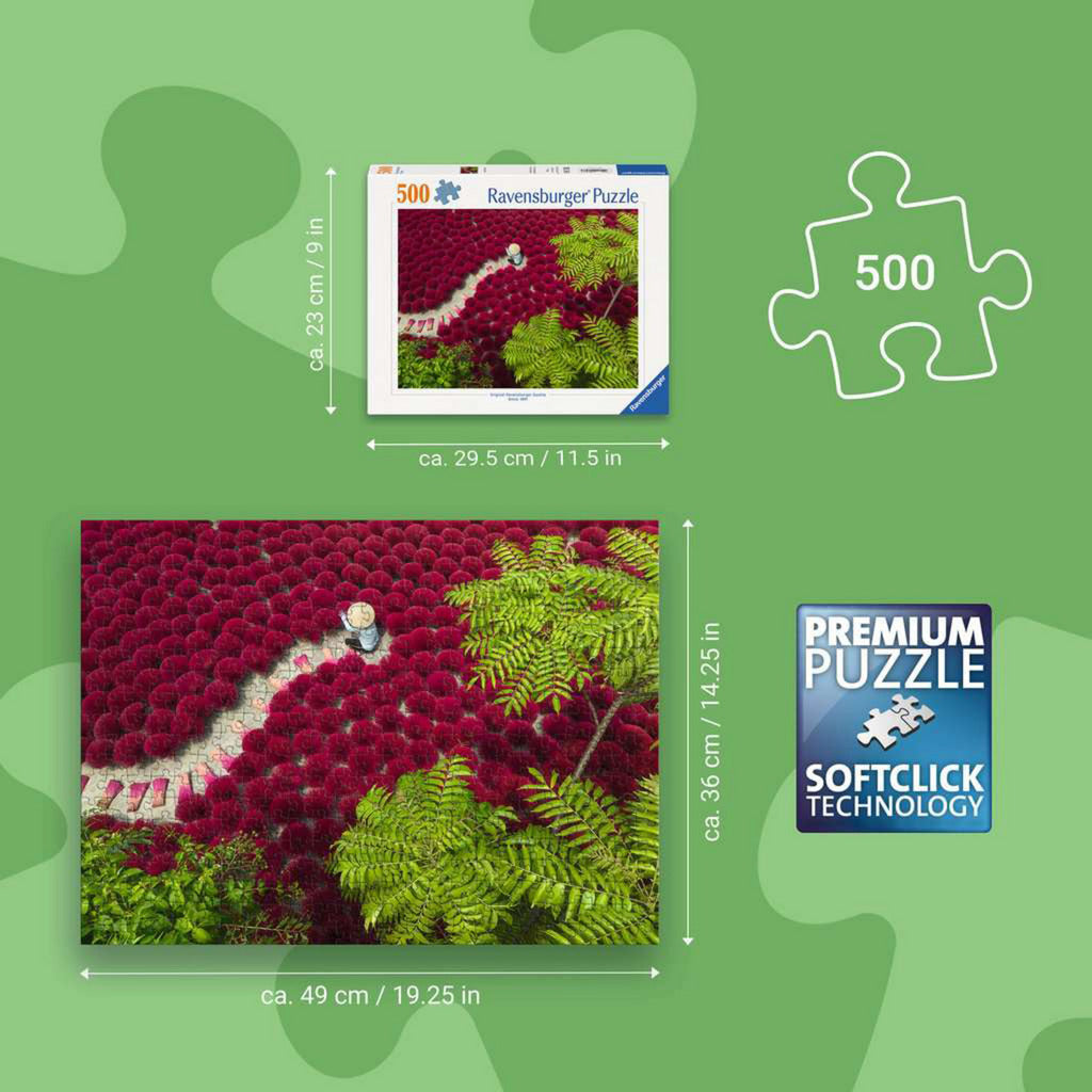 Puzzle Ein Meer aus Rot