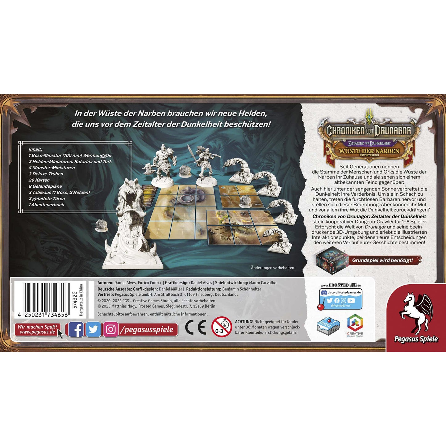 Frosted Games Chroniken von Drunagor: Wüste der Narben, Brettspiel