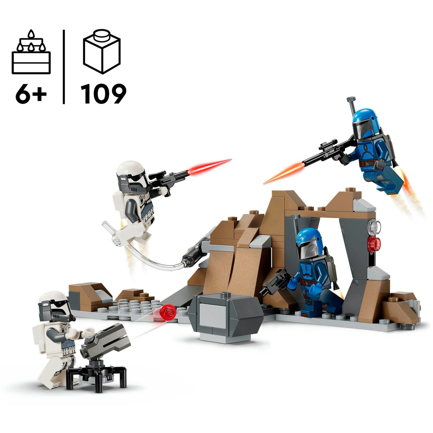 LEGO 75373 Star Wars Hinterhalt auf Mandalore Battle Pack, Konstruktionsspielzeug