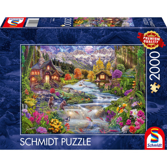 Flussidyll in den Bergen, Puzzle
