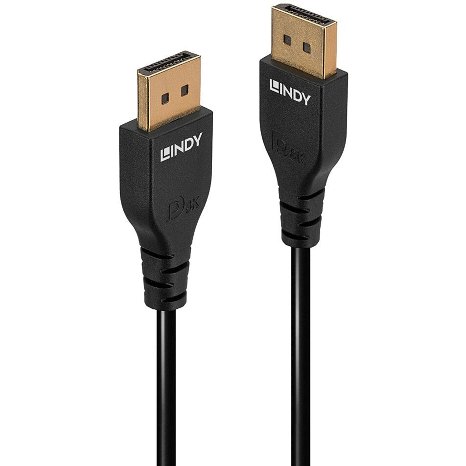 Lindy DisplayPort 1.4 Kabel (schwarz, 1 Meter)