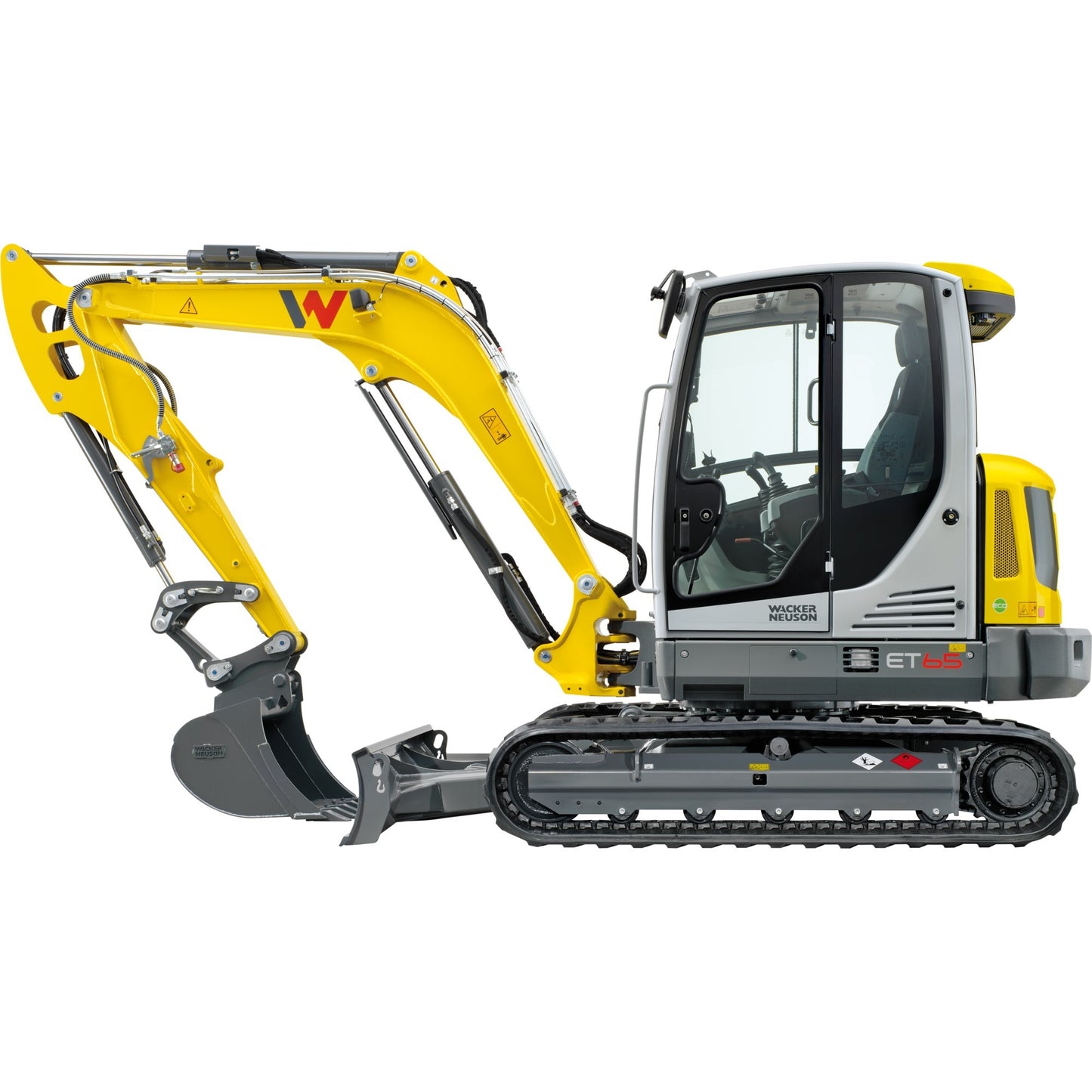 SIKU SUPER Wacker Neuson ET65 Kettenbagger (gelb/grau)