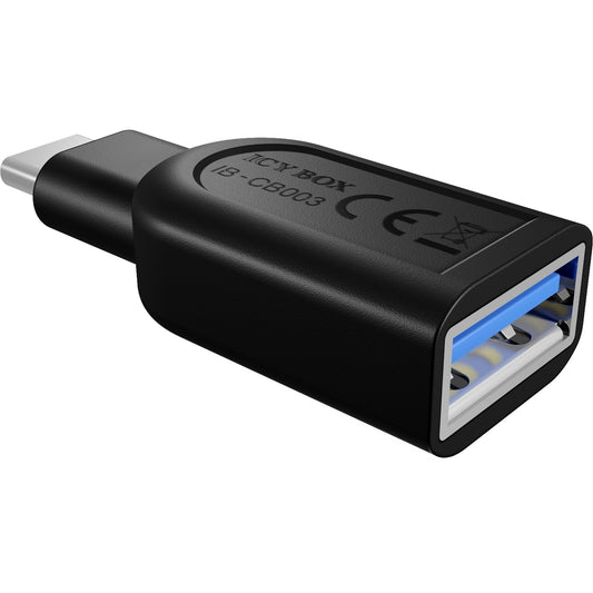 Icy Box USB 3.2 Gen 1 Adapter, USB-C Stecker > USB-A Buchse (schwarz)