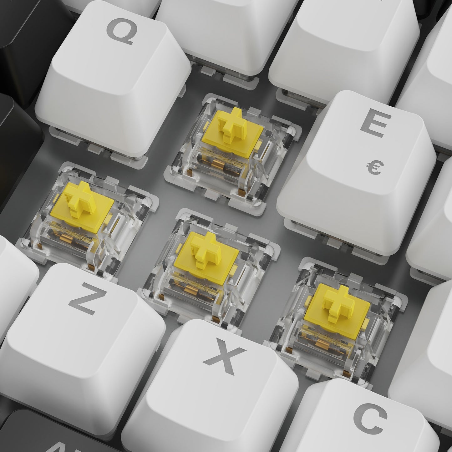 Sharkoon SKILLER SGK50 S3 (weiss, IT-Layout, Gateron Yellow)