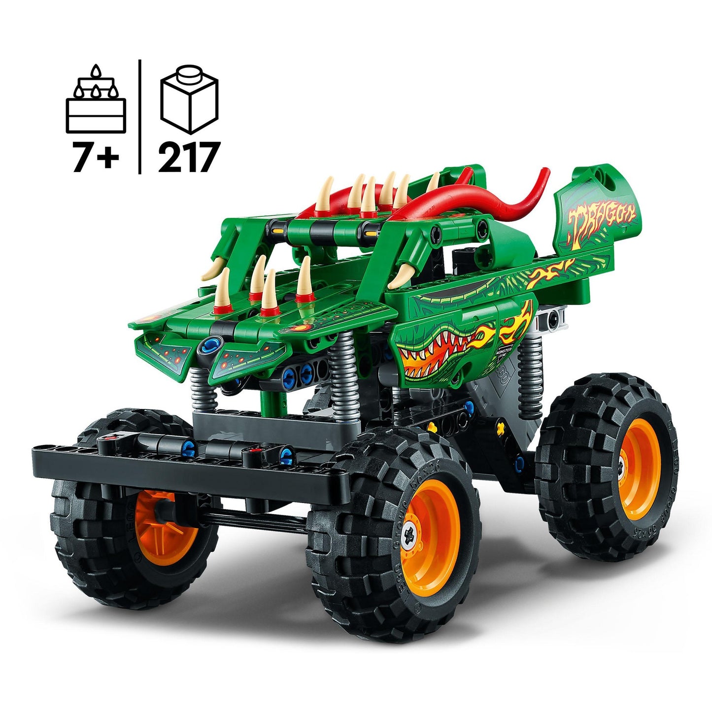 LEGO 42149 Technic Monster Jam Dragon, Konstruktionsspielzeug