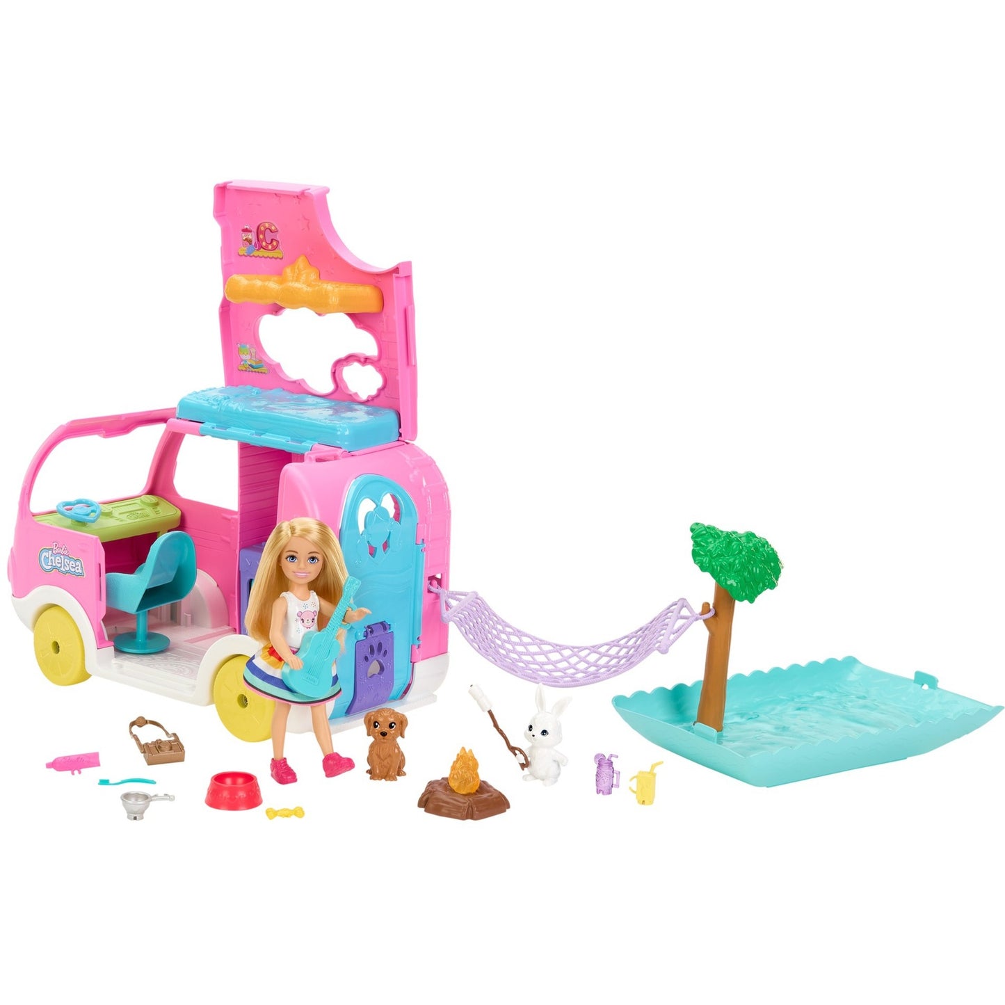 Mattel Barbie Chelsea 2-in-1 Camper, Spielfahrzeug