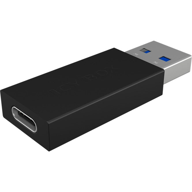 Icy Box USB 3.2 Gen 2 Adapter IB-CB015, USB-A Stecker > USB-C Buchse (schwarz)