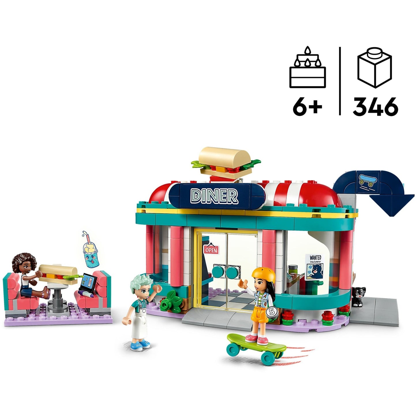 LEGO 41728 Friends Restaurant, Konstruktionsspielzeug