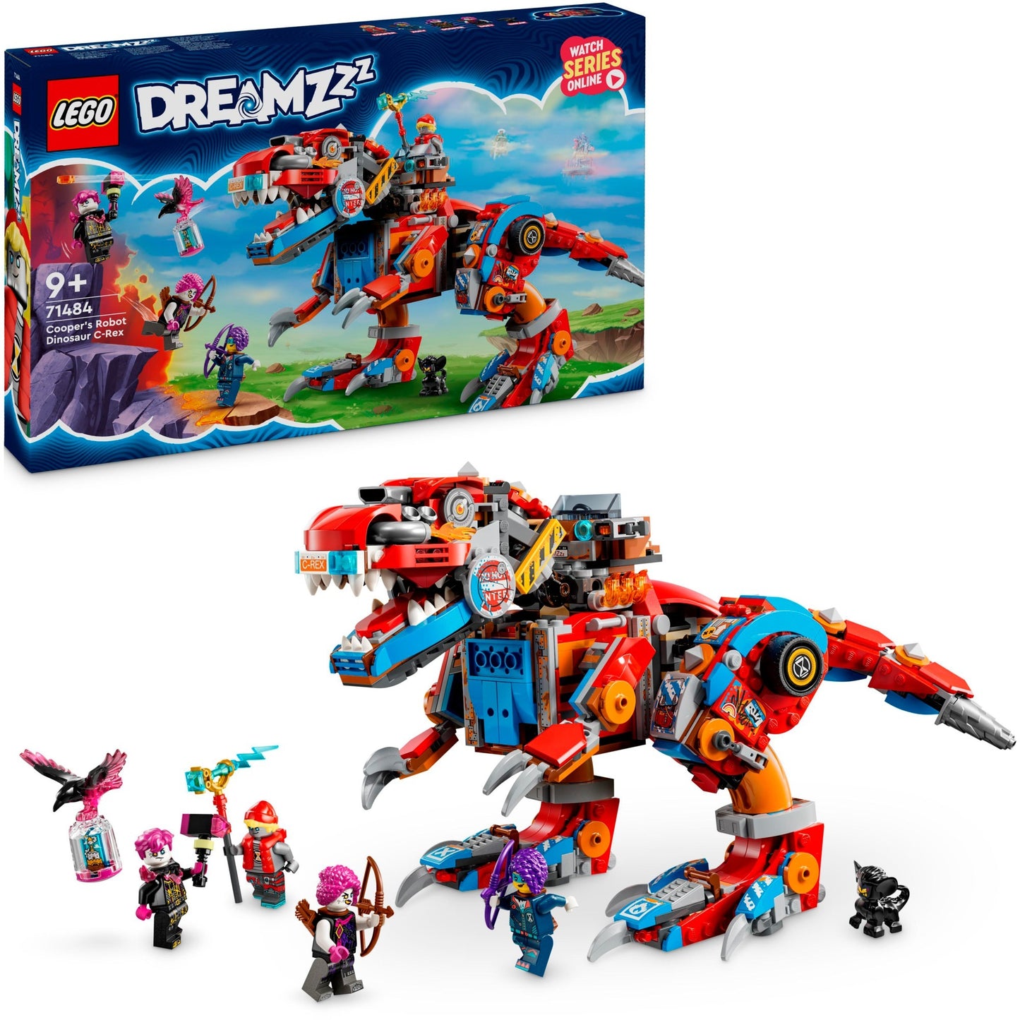 LEGO 71484 DREAMZzz Coopers Dino-Mech C-Rex, Konstruktionsspielzeug