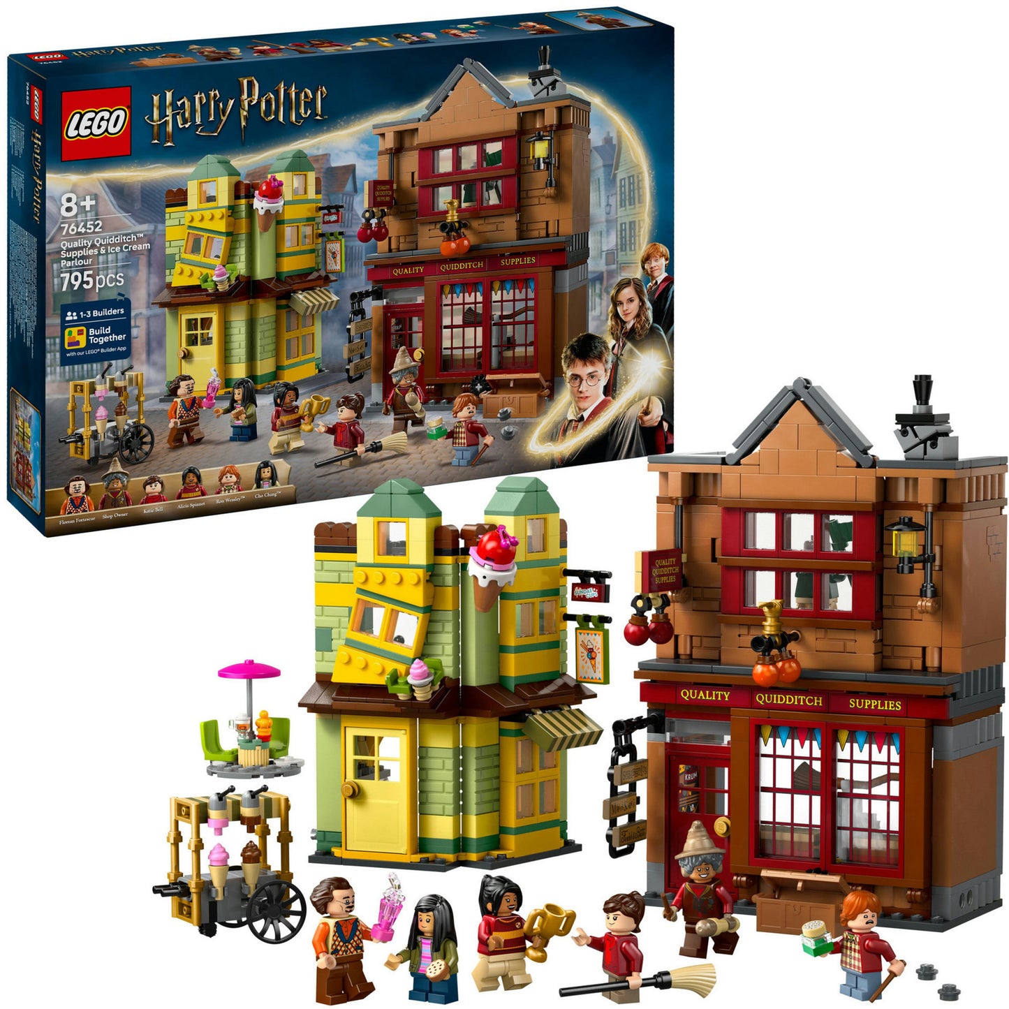 76452 Harry Potter Qualiät für Quidditch und Fortescues Eissalon, Konstruktionsspielzeug