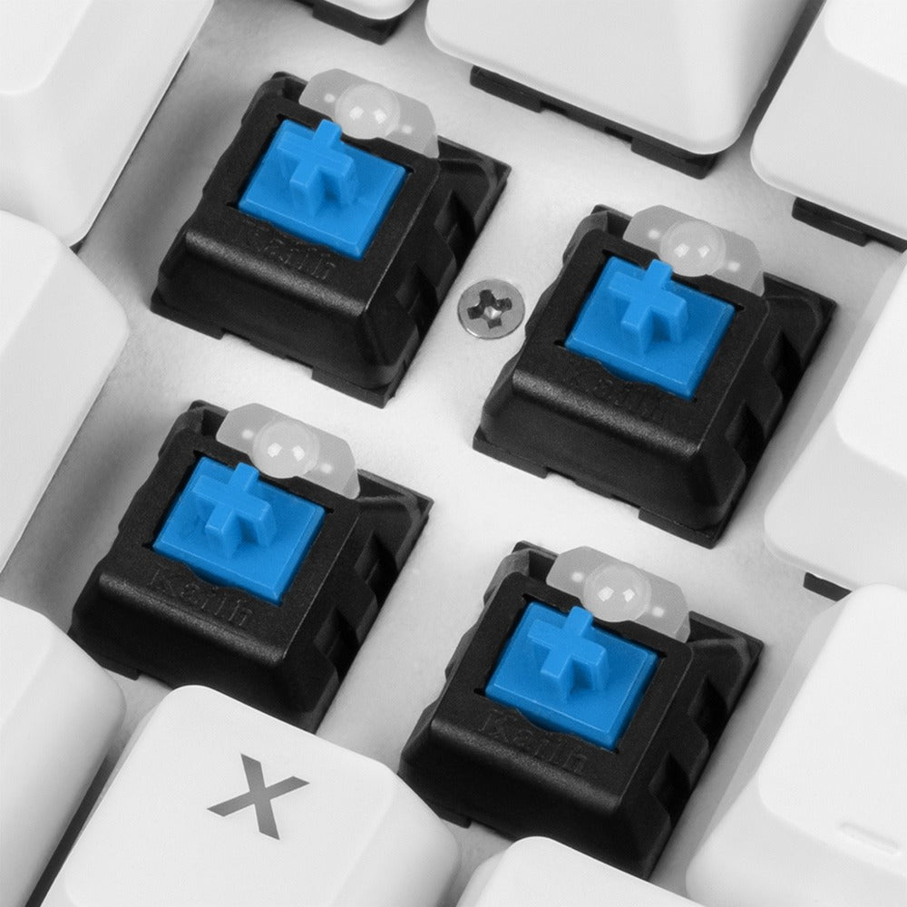 Sharkoon SKILLER SGK3 White (weiss, US-Layout, Kailh Blue)