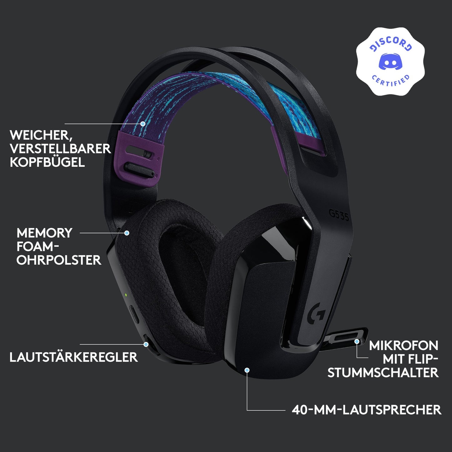 G535 LIGHTSPEED, Gaming-Headset