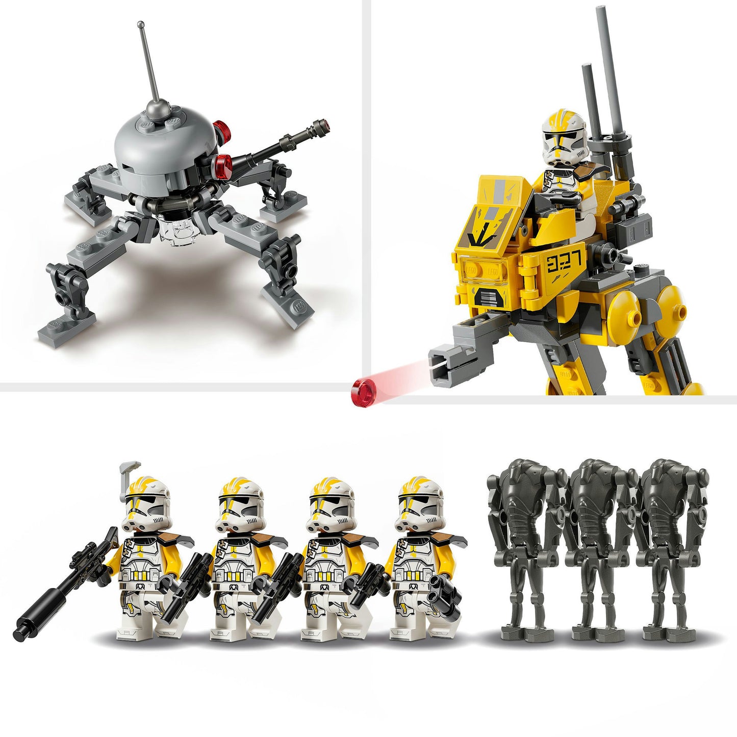 75431 Star Wars Klonsoldaten des 327. Sternenkorps Battlepack, Konstruktionsspielzeug