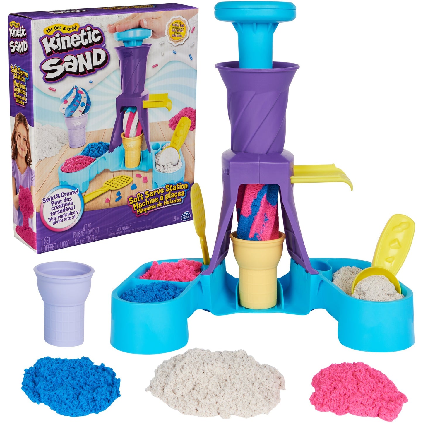 Spin Master Kinetic Sand - Softeis Station, Spielsand