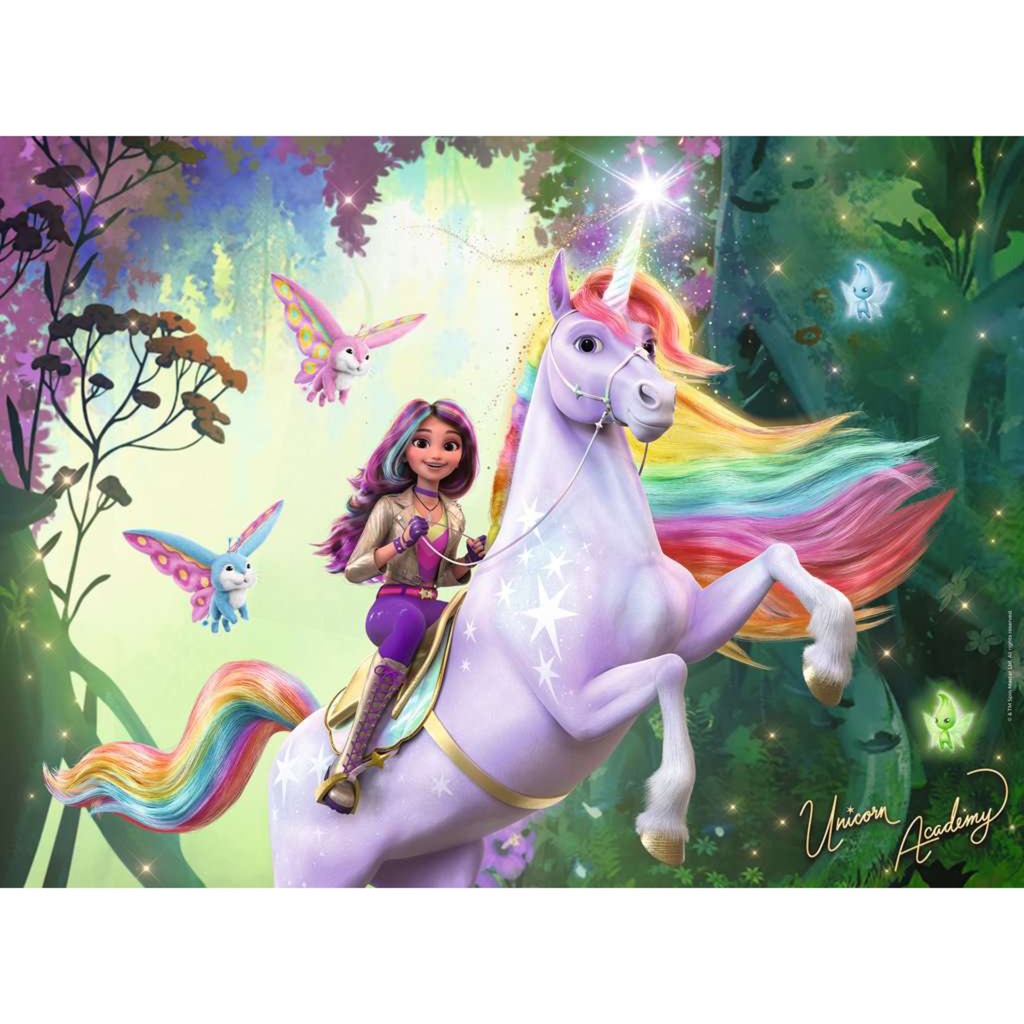 Kinderpuzzle Unicorn Academy - Sophia und Wildstar