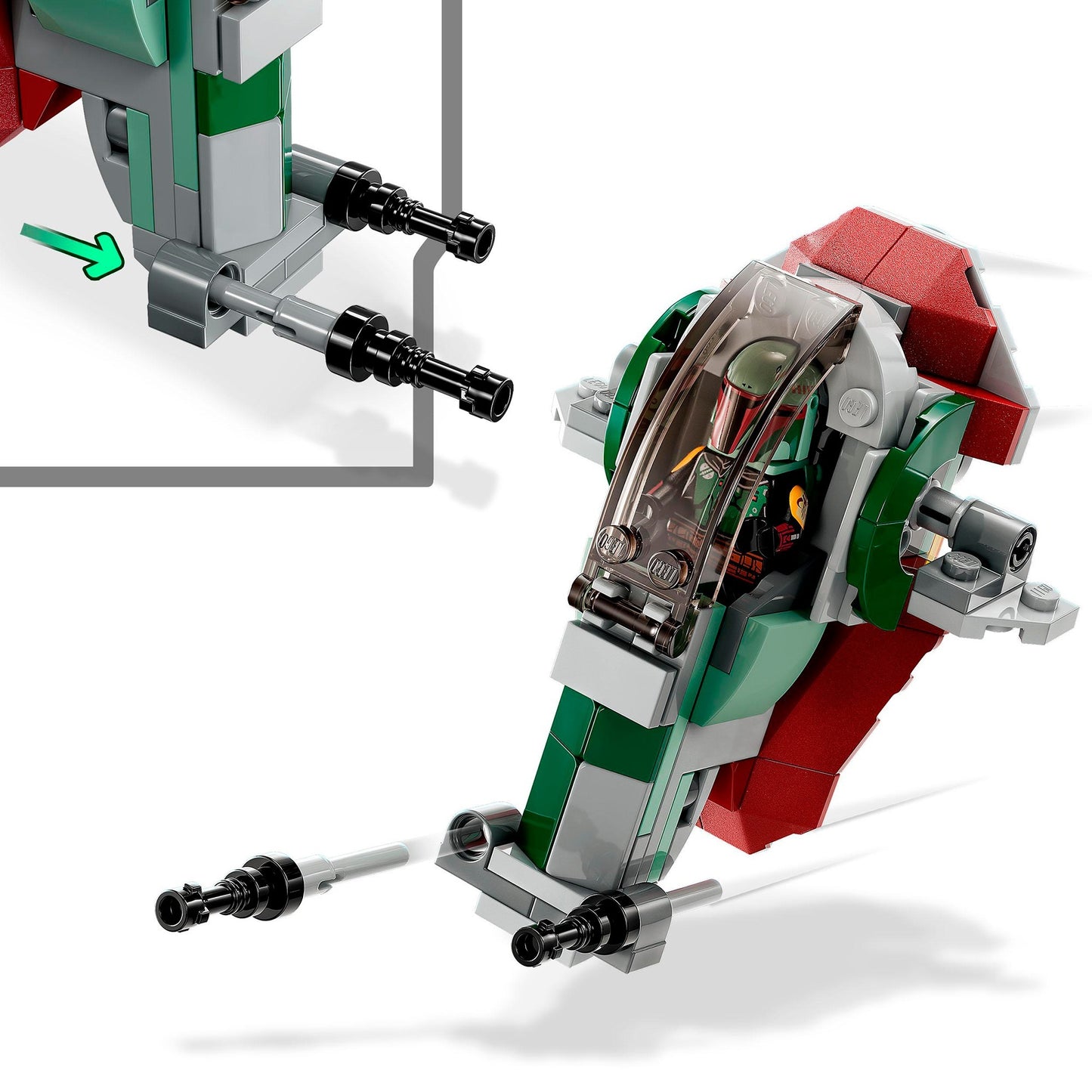 LEGO 75344 Star Wars Boba Fetts Starship - Microfighter, Konstruktionsspielzeug