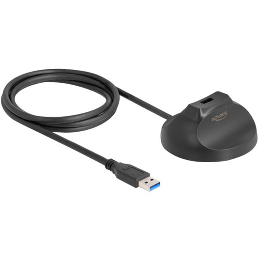 DeLOCK Magnetischer Standfuss USB-A 5 Gbps Docking Kabel (schwarz, 1,2 Meter)