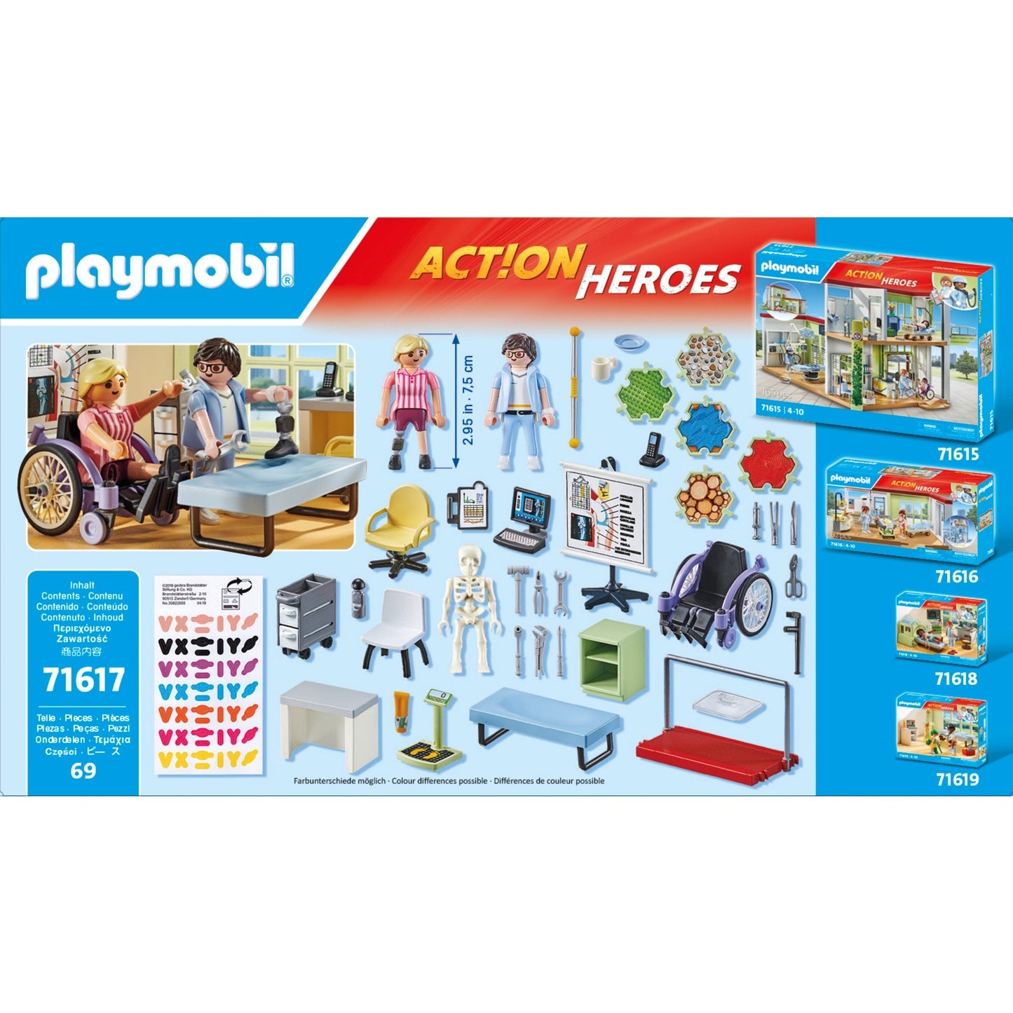 PLAYMOBIL 71617 Action Heroes Orthopädie, Konstruktionsspielzeug