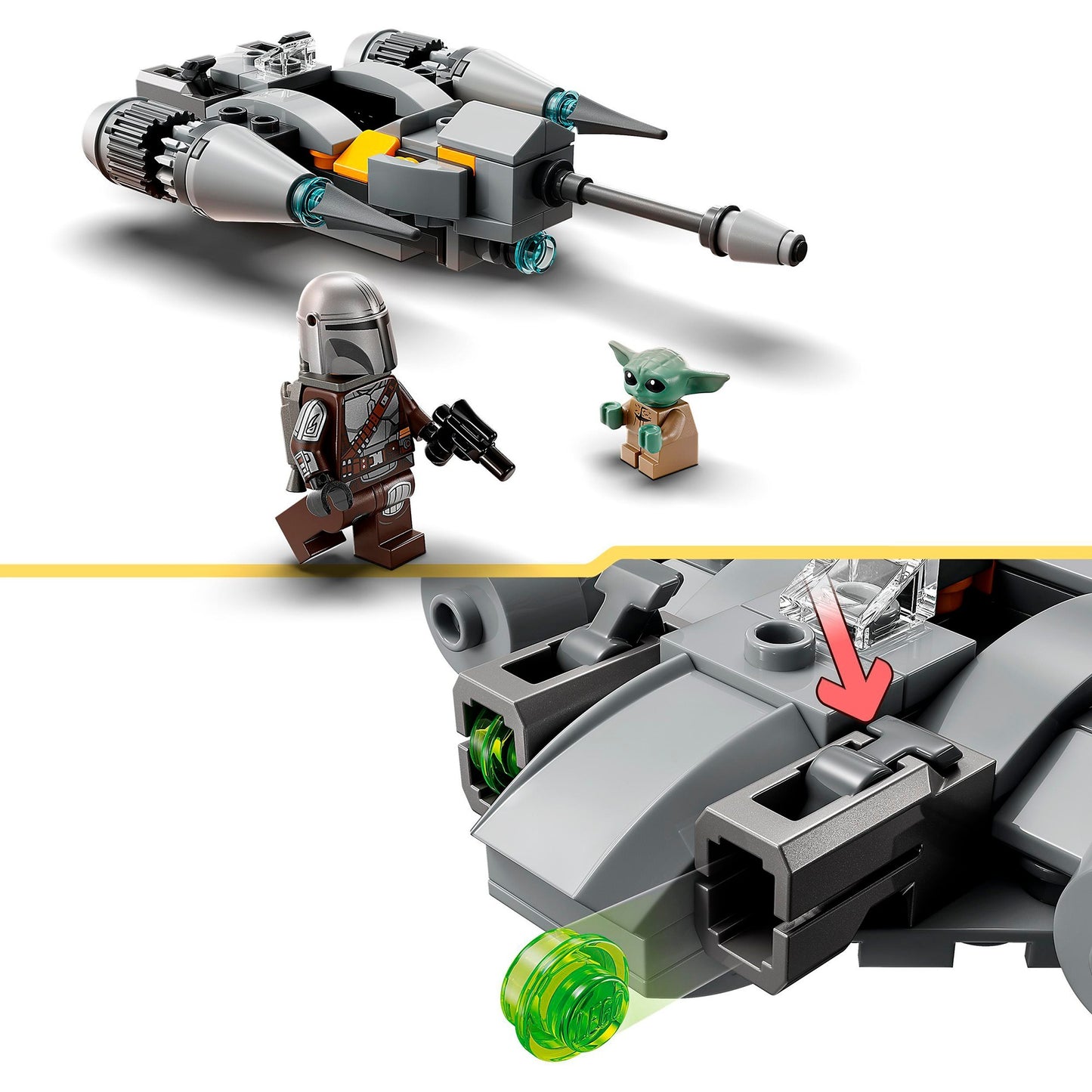 LEGO 75363 Star Wars N-1 Starfighter des Mandalorianers - Microfighter, Konstruktionsspielzeug