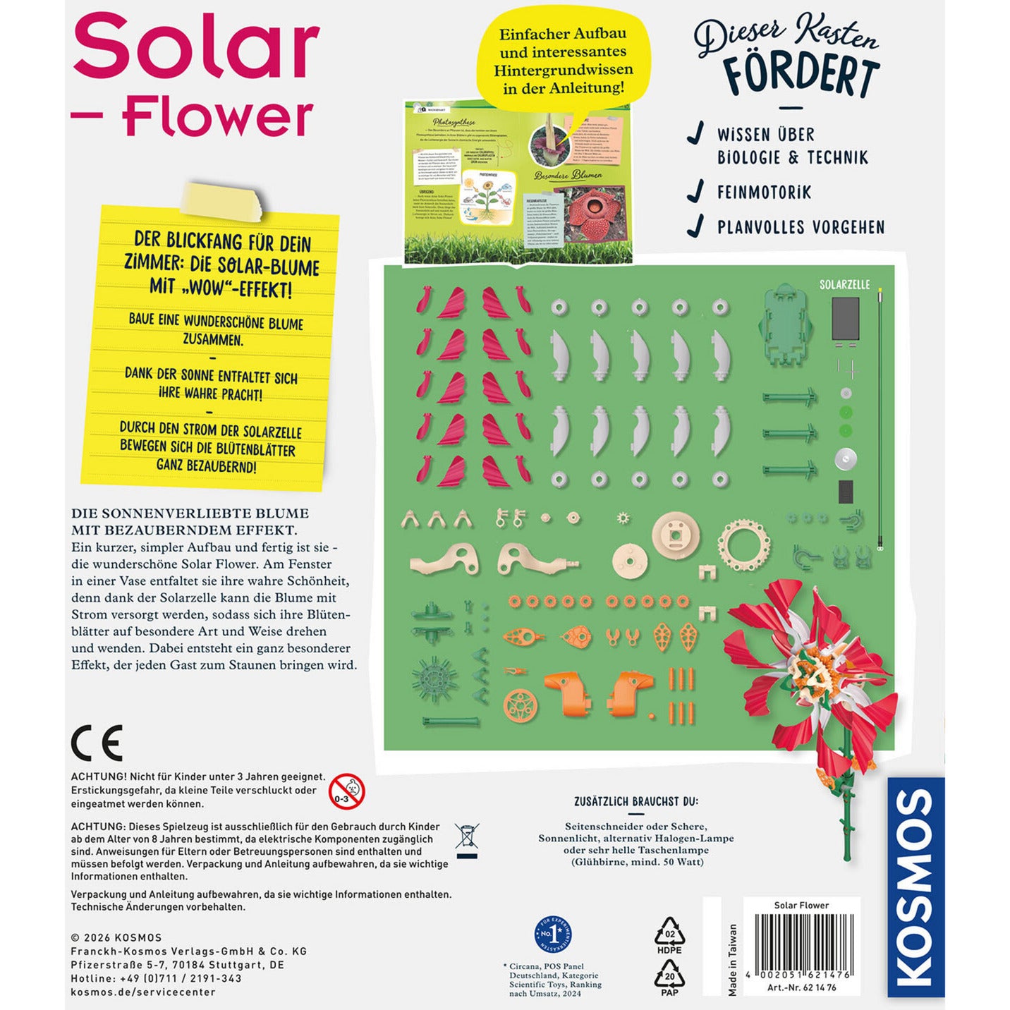 Solar-Flower, Experimentierkasten