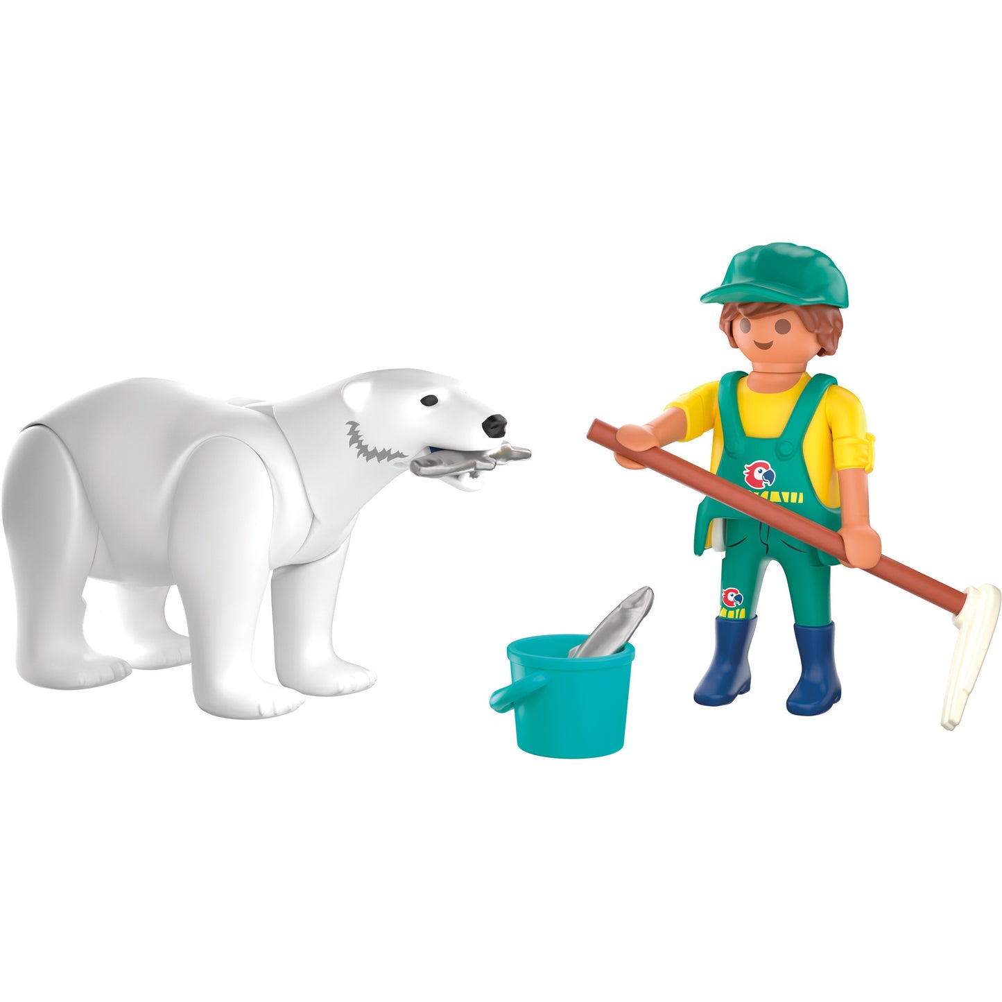 72090 Animals & Friends Zoo: Eisbär und Pfleger, Konstruktionsspielzeug